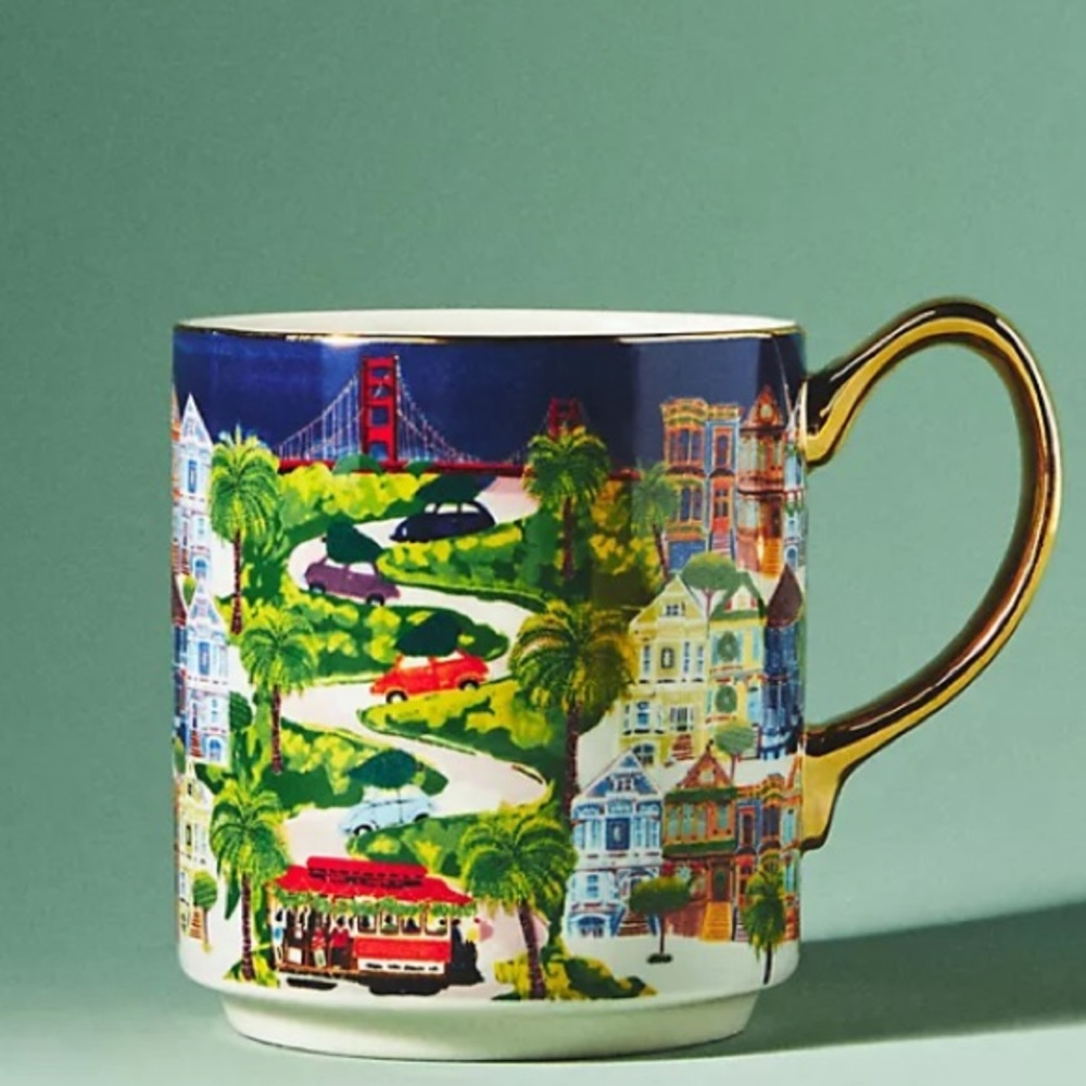 Anthropologie Holiday Mug